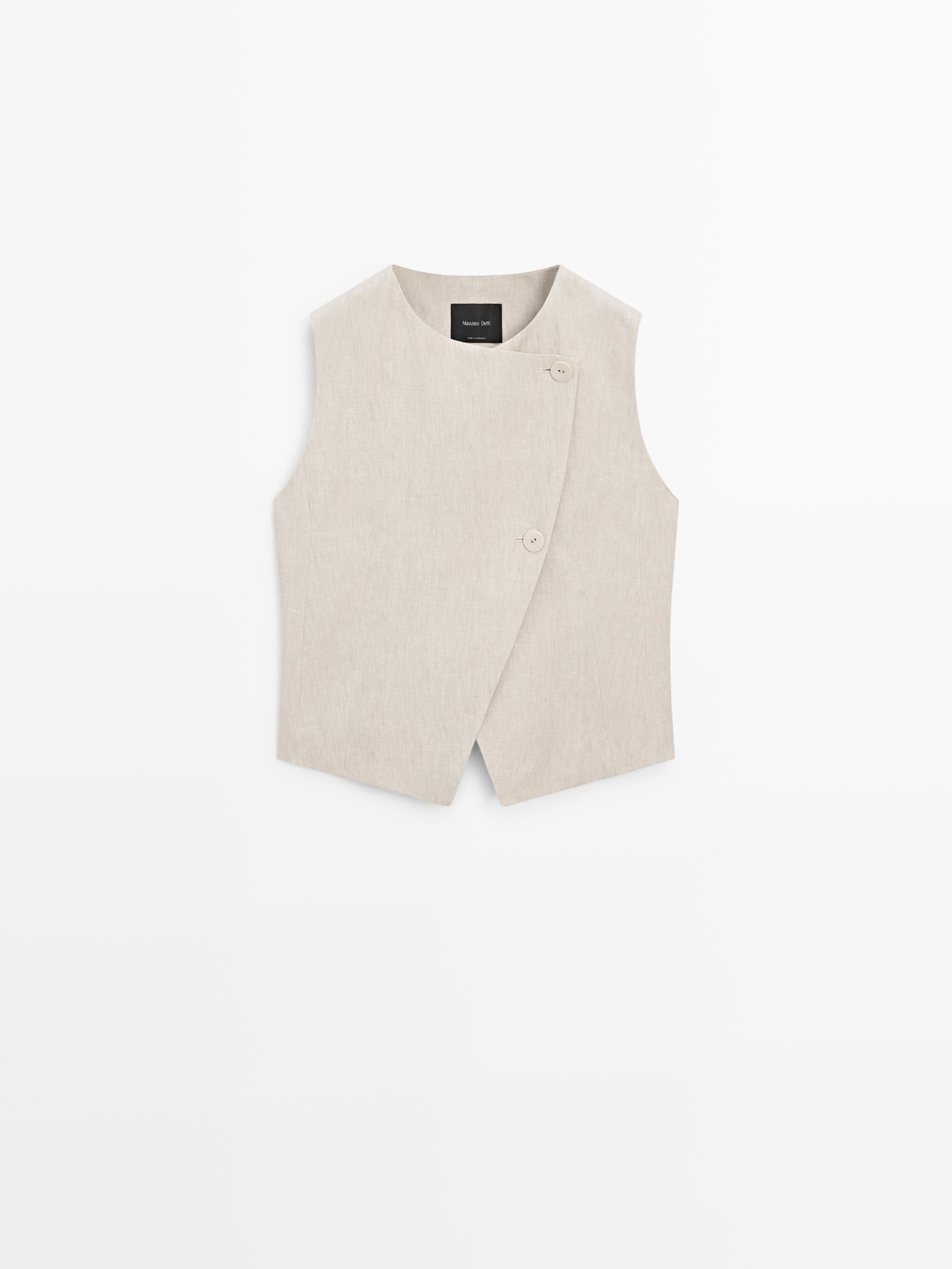 Waistcoat with side button detail